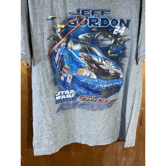 Vintage 1999 Star Wars Episode 1 Jeff Gordon NASCAR Racing Shirt Size XL - Picture 3 of 9